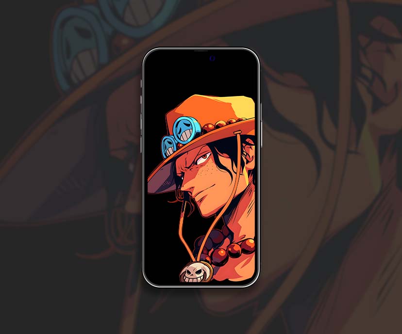 one piece d ace black wallpapers collection