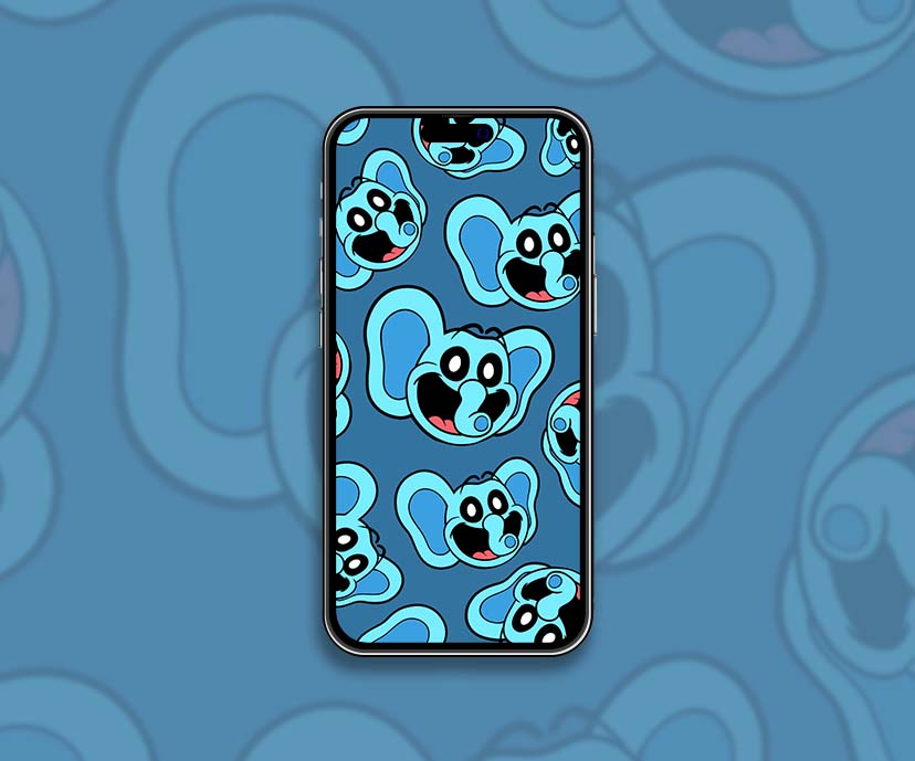 smiling critters bubba bubbaphant pattern wallpapers collection
