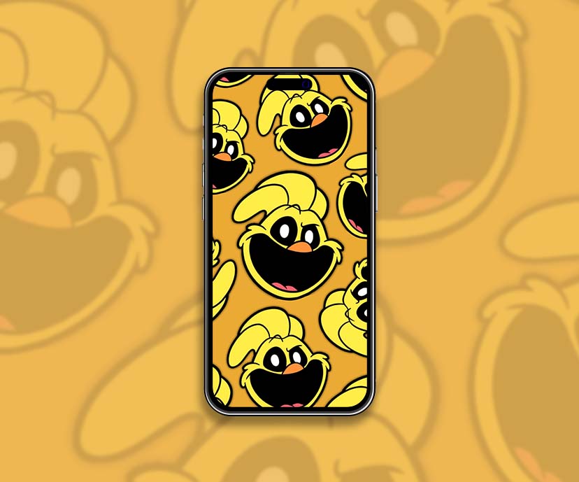 smiling critters kickinchicken pattern wallpapers collection
