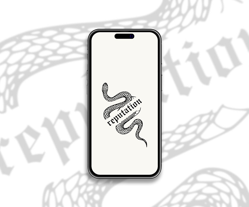 Taylor Swift réputation serpent logo blanc fond d’écran collection