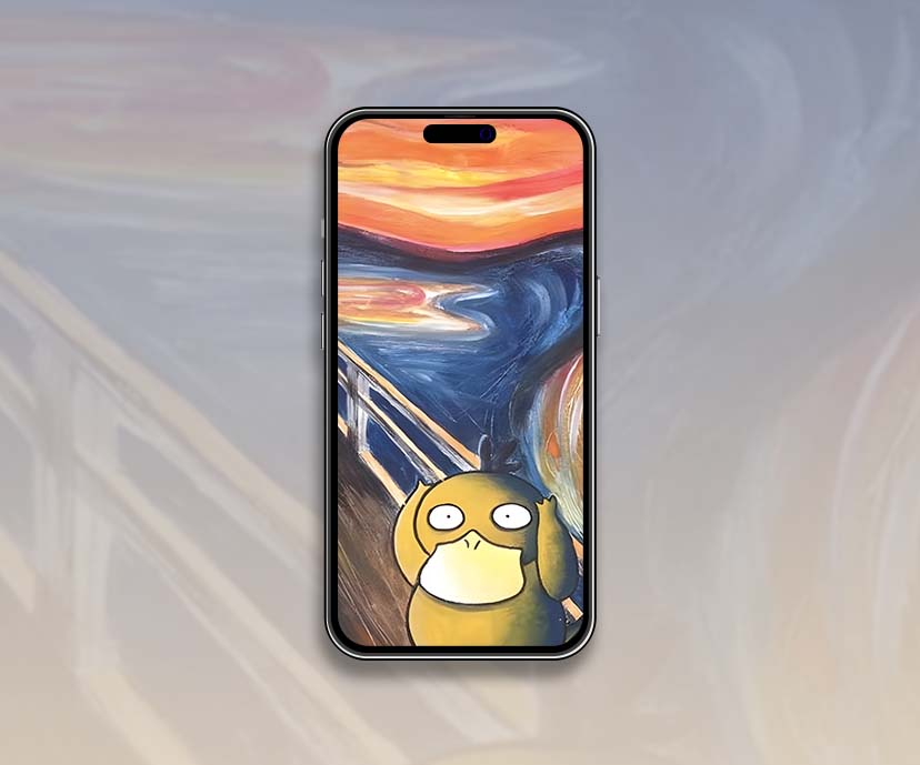 artistic psyduck the scream wallpapers collection