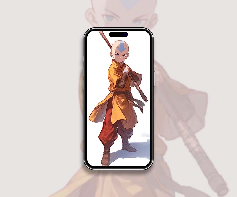 avatar aang staff pose wallpapers collection