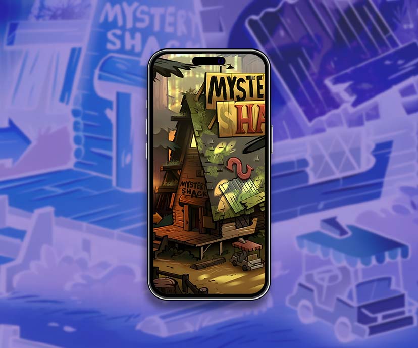 cartoon mystery shack forest wallpapers collection