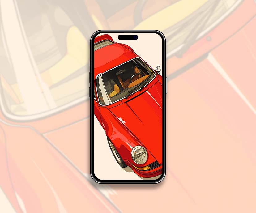 classic porsche 911 illustration wallpapers collection