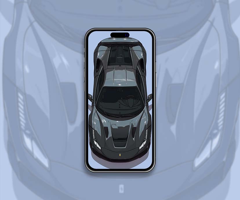 Colección de fondos de pantalla Ferrari Black Supercar