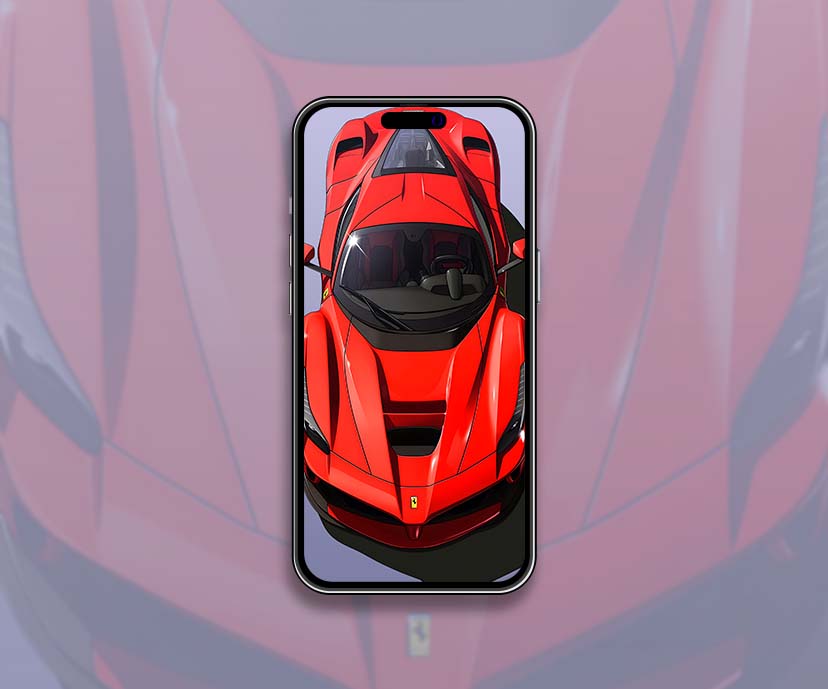 Collection de fonds d’écran de voitures de sport rouges Ferrari