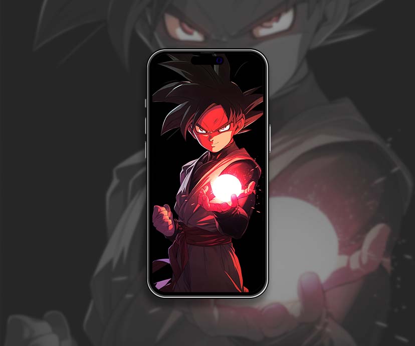 goku black and red power ball wallpapers collection