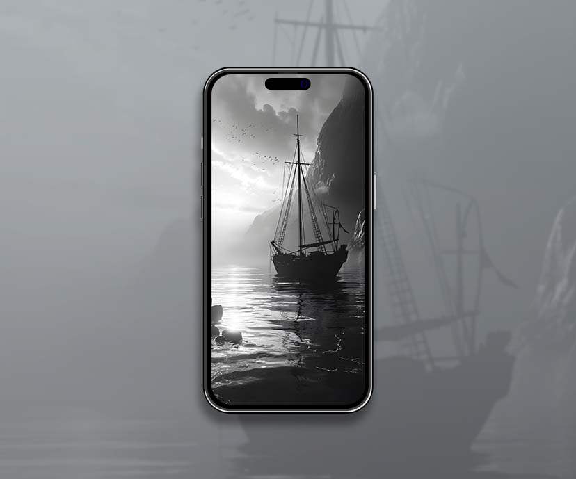 misty morning ship wallpapers collection