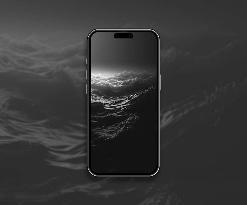 monochrome ocean waves wallpapers collection
