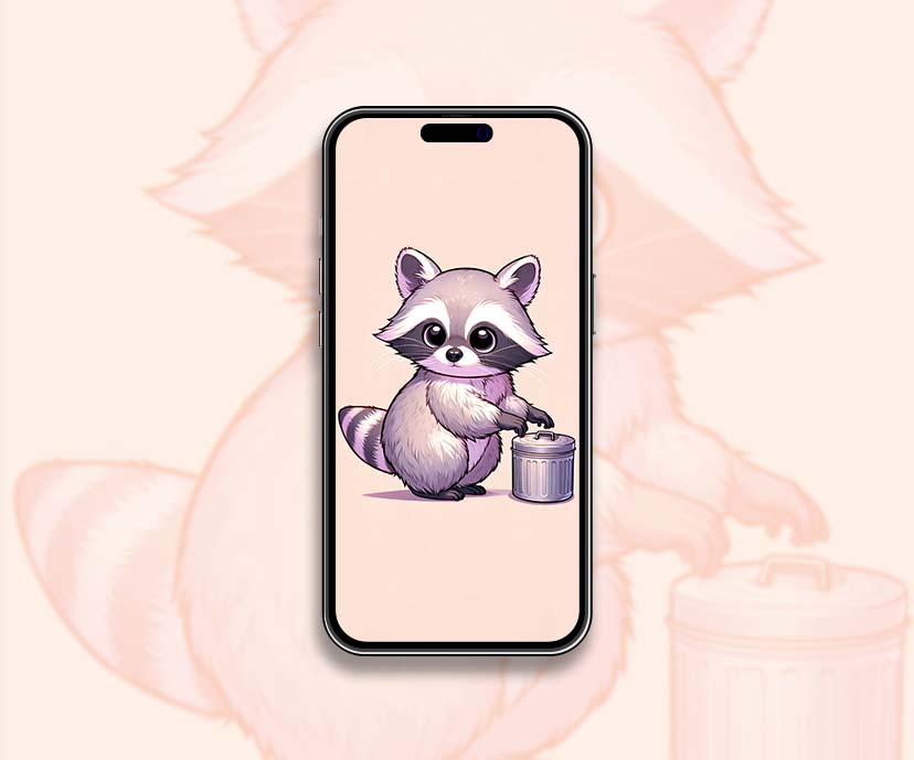 pastel raccoon wallpapers collection
