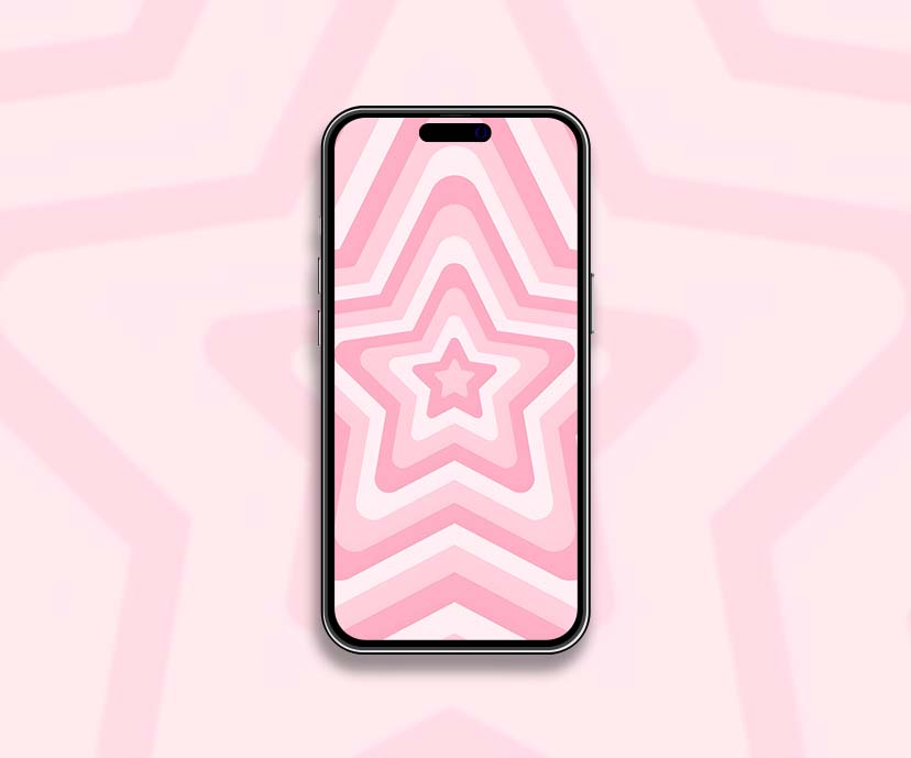 pink preppy star pattern wallpapers collection