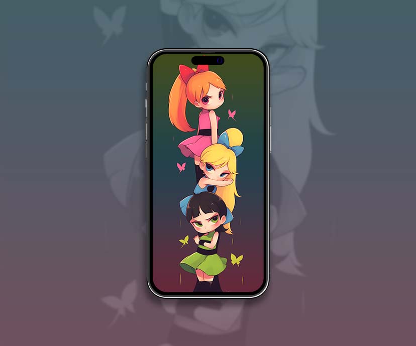powerpuff girls chibi style wallpapers collection