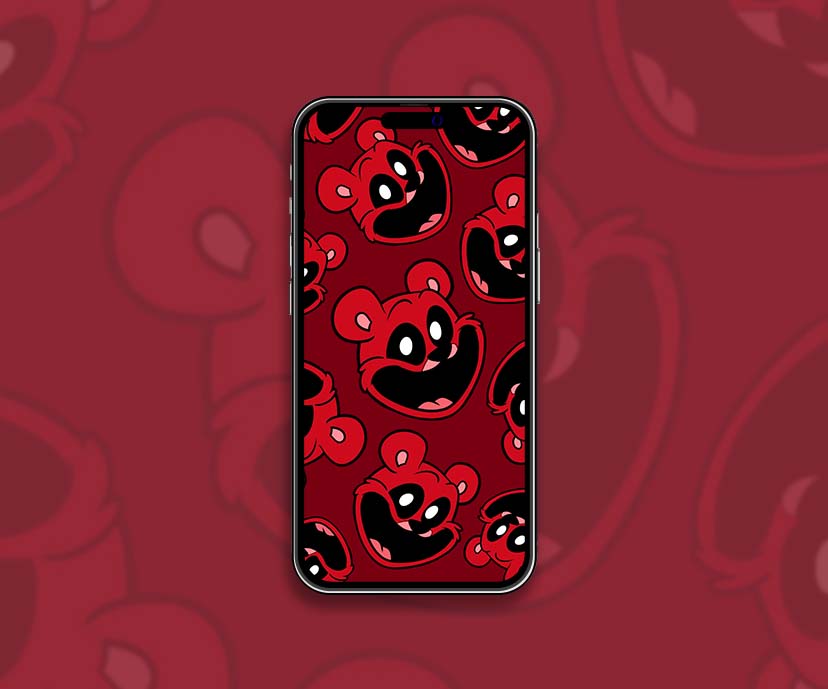 smiling critters bobby bearhug pattern wallpapers collection