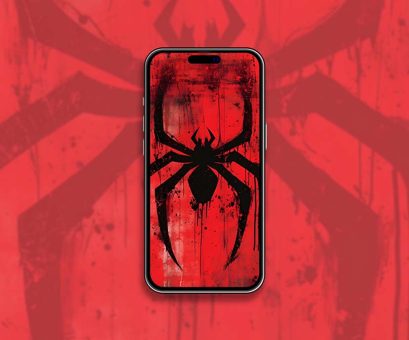 spider man miles morales red logo wallpapers collection