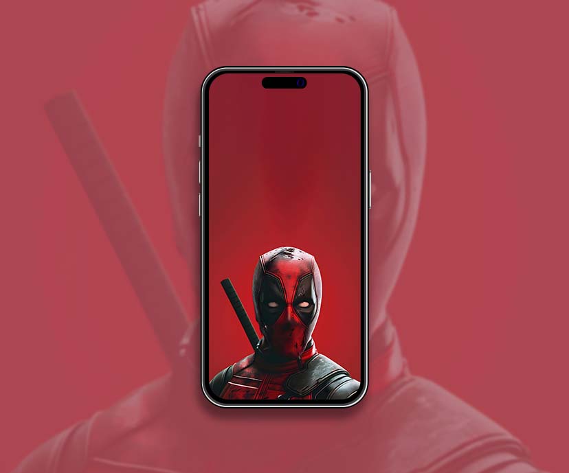 superhero deadpool red theme wallpapers collection
