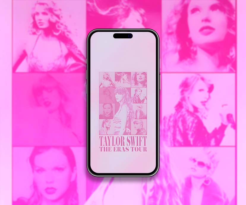 taylor swift eras tour pink wallpapers collection