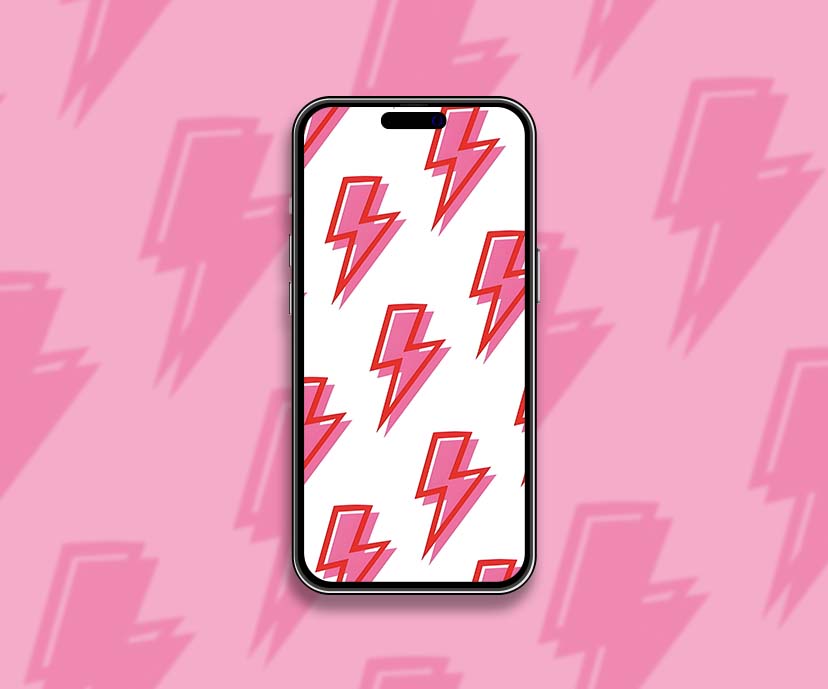 vibrant pink lightnings pattern wallpapers collection