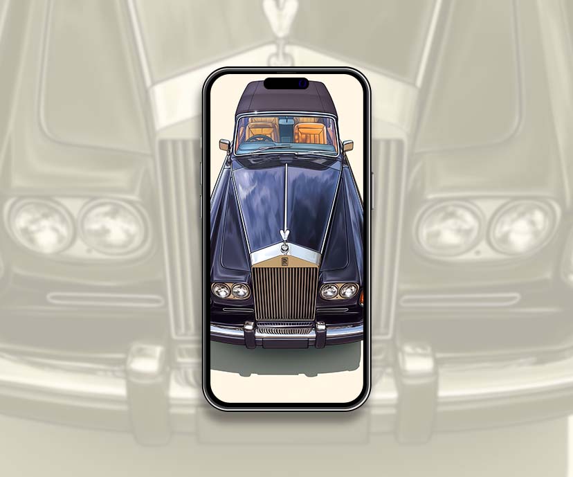 vintage rolls royce top view wallpapers collection