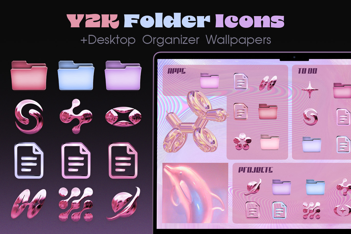 y2k folder icons pack
