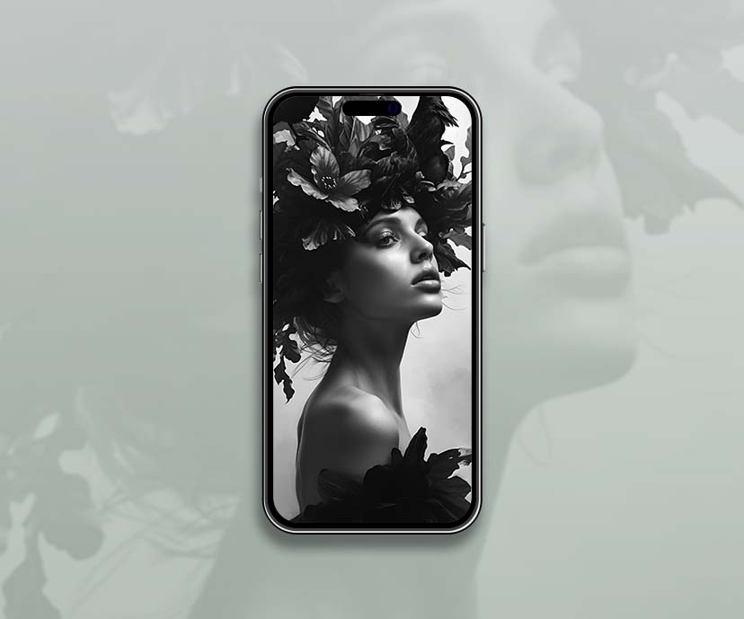 artistic black and white female portrait wallpapers collection