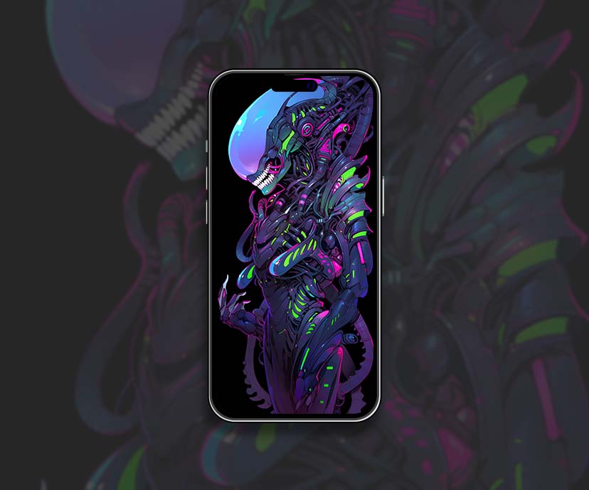 cyberpunk alien illustration wallpapers collection