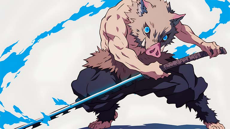 Demon Slayer Tengen Uzui Flashy Hashira Desktop Wallpaper