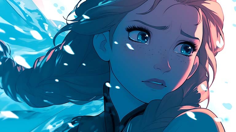 elsa frozen emotional disney princess art wallpaper cover