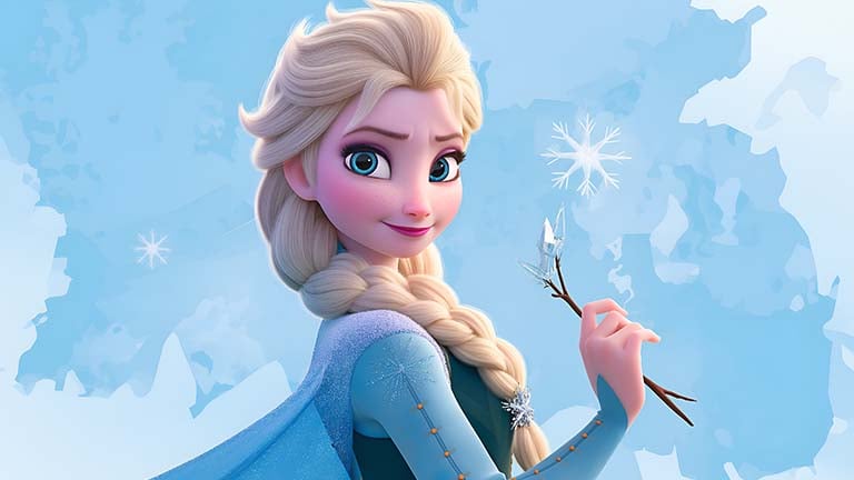 elsa frozen winter magic disney art wallpaper cover