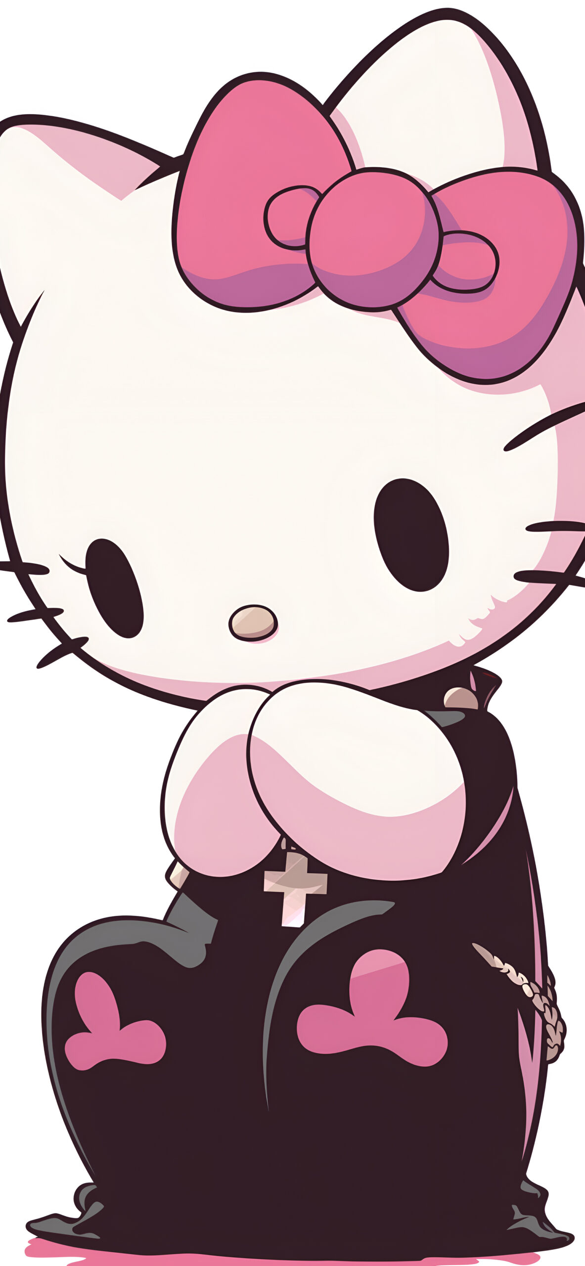 Hello Kitty Emo Aesthetic Wallpapers - Cute Kawaii Art Wallpapers