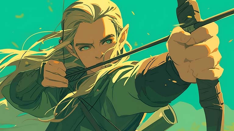 lotr legolas green wallpaper cover