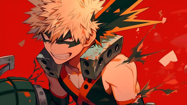 Free Katsuki Bakugou Wallpaper Desktop 4K - MHA Wallpaper HD