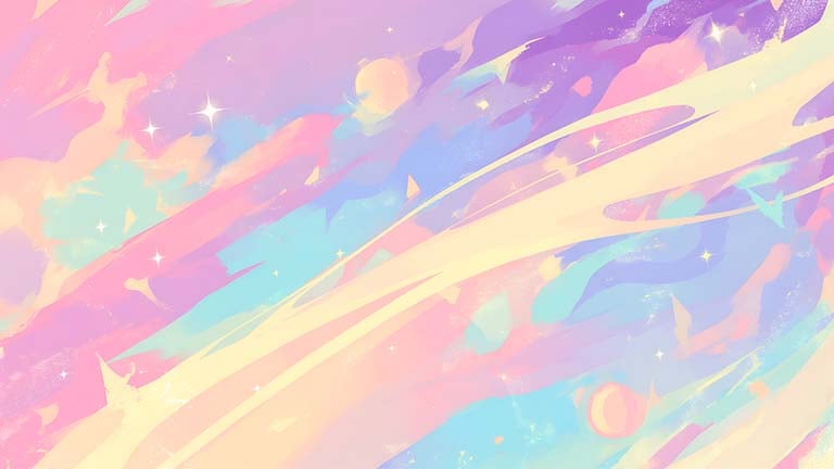 pastel colors cosmic background desktop wallpaper cover