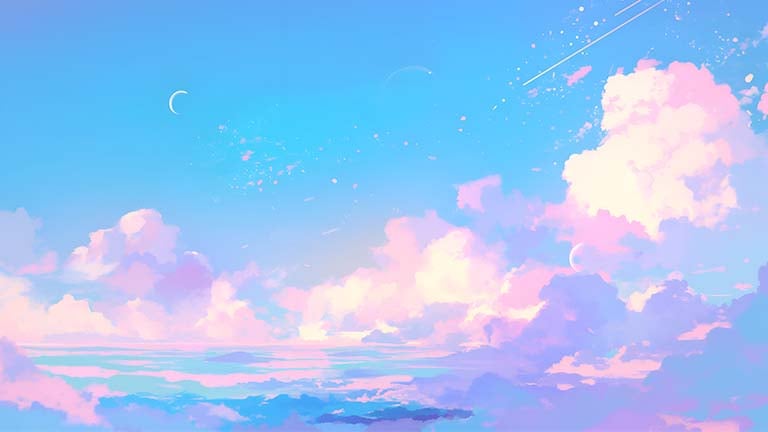 Pastel Dream Sky Background Desktop Wallpaper - Download in 4K