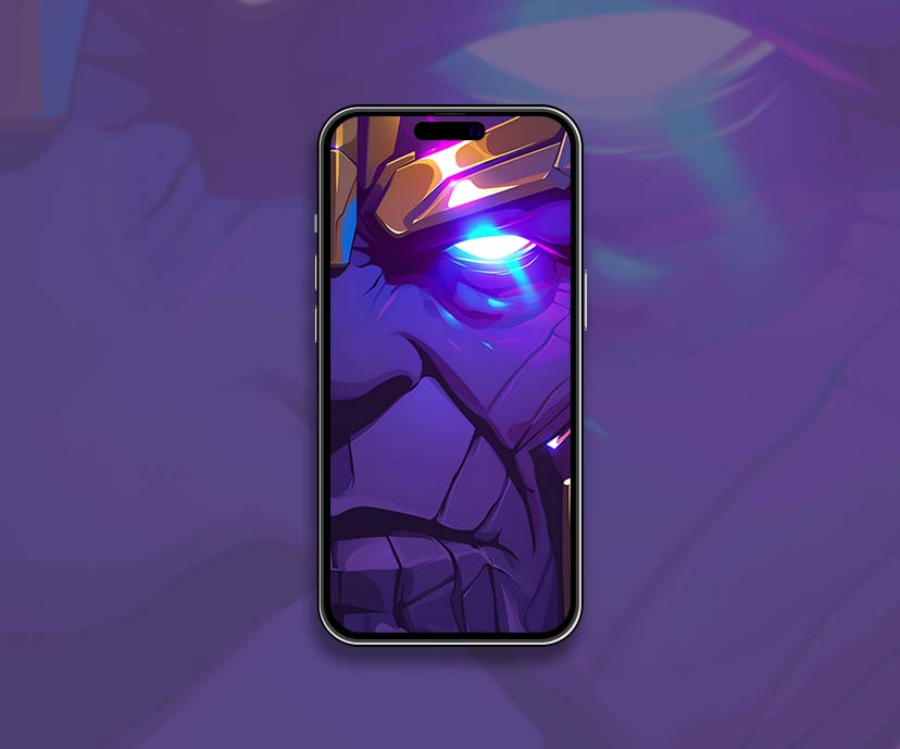 thanos glowing eyes dark purple wallpapers collection