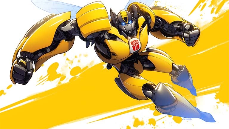 transformers bumblebee action desktop wallpaper cover