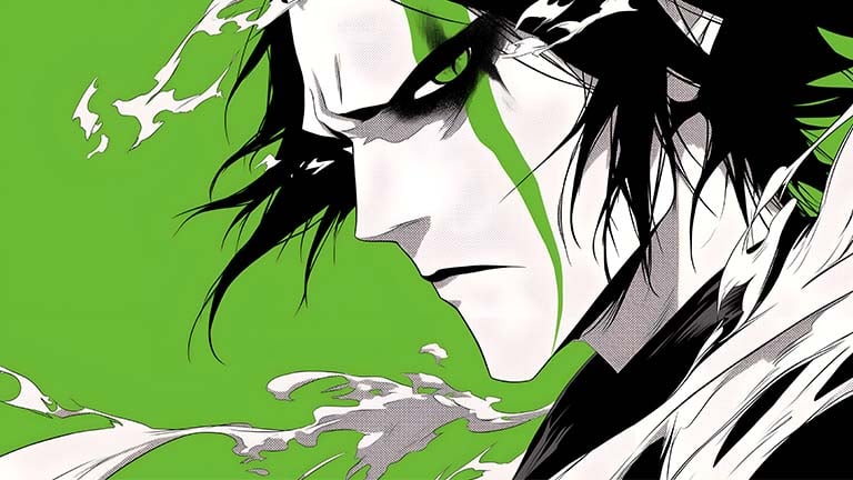 ulquiorra bleach green energy desktop wallpaper cover