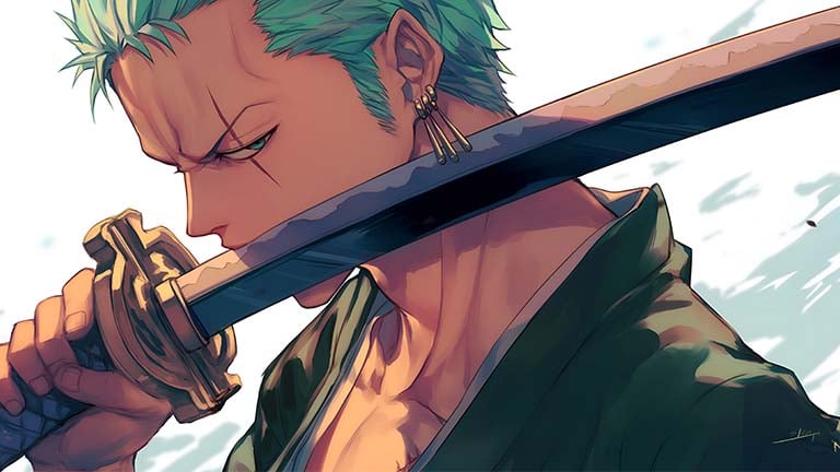 zoro katana one piece desktop wallpaper cover