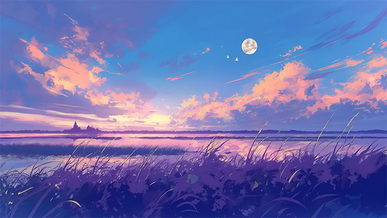 aesthetic nature sunset desktop wallpaper cover