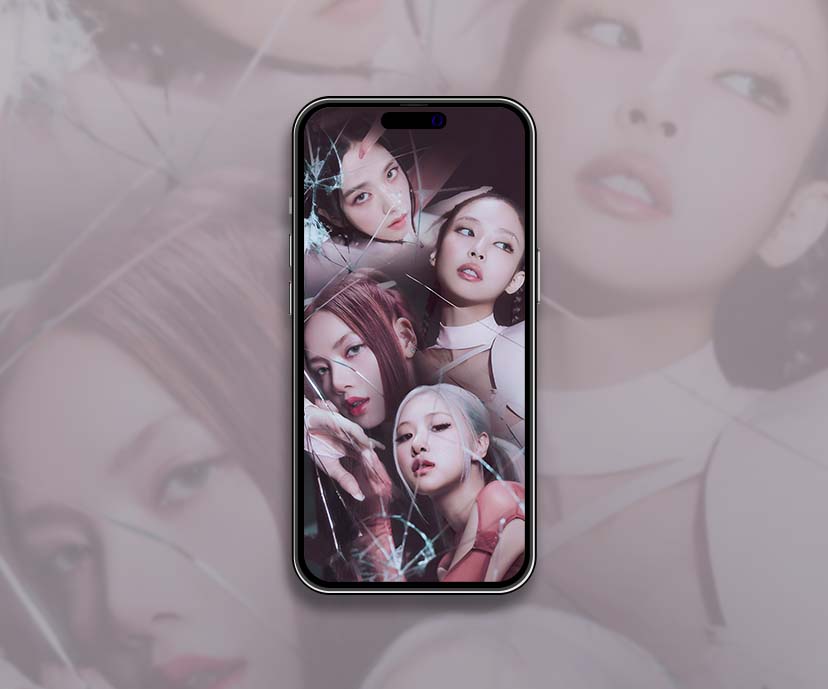 blackpink reflective glamorous portrait wallpapers collection