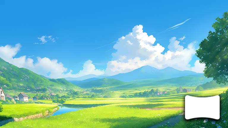 bright sunny valley ghibli ultrawide wallpaper cover