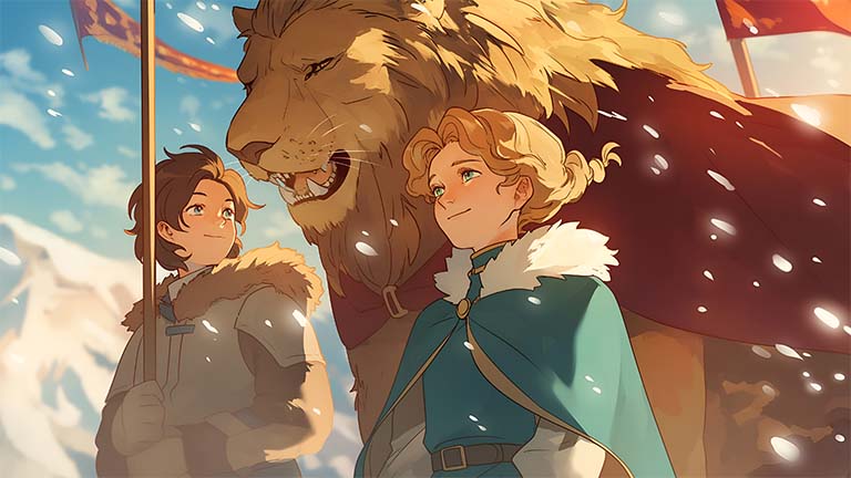 chronicles of narnia snowy landscape fantasy desktop wallpaper cover