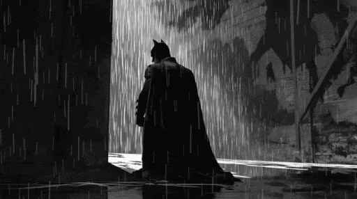 dc comics batman rain gif desktop wallpaper cover