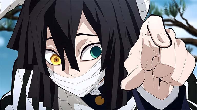 demon slayer obanai iguro stare desktop wallpaper cover