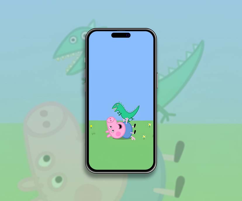george and dinosaur happy wallpapers collection