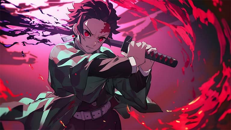 KNY Tanjiro Rage Desktop Wallpaper - Download in HD & 4K