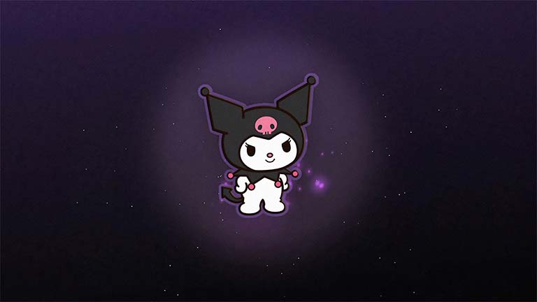 kuromi dark space desktop wallpaper cover