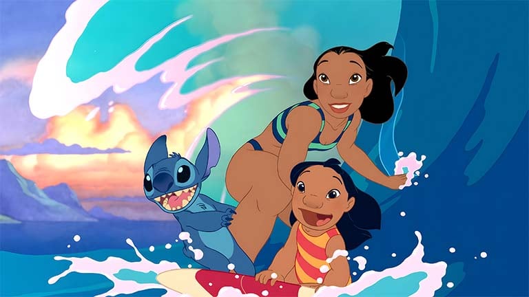 lilo and stitch surfing desktop wallpaper cover