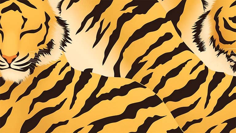 minimalist tiger skin pattern desktop wallpaper cover