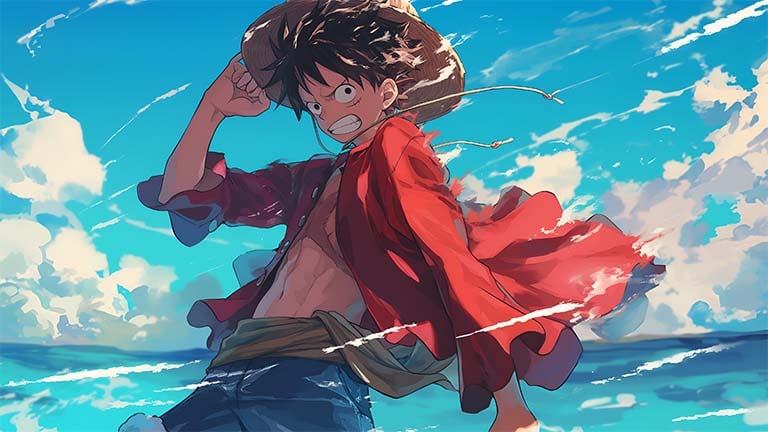 Monkey D. Luffy Sea One Piece Desktop Wallpaper - Download 4K