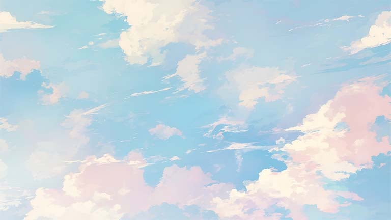 pastel clouds background cover